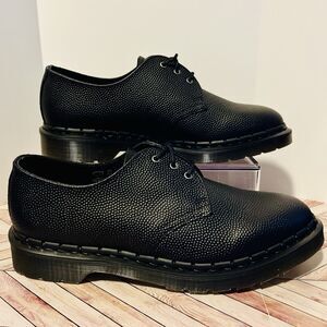 Dr Martens 1461 Altas Pebble Grain Leather Oxford Black M 9 W 10 Shoes Dress